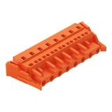 MCS-MIDI Classic gniazdo 8-bieg. pomarańczowe raster 7,62 mm /25szt./ WAGO