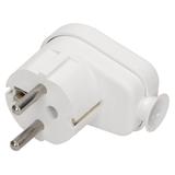 Wtyczka kątowa biała WT-16U/BIAŁY ORNO