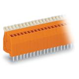listwa zaciskowa do pł. drukowanych 5-bieg. pomarańczowa raster 2,54 mm /85szt./ WAGO