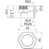 107 ADA PG29-M32, Adapter