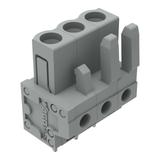 MCS-MIDI Classic gniazdo 3-bieg. szare raster 5 mm