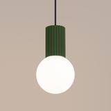 Lampa wisząca HALO 1 zielona oliwka