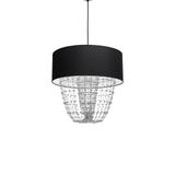 lampa wisząca Almeria E27 czarna/chrom MLP6432 Milagro