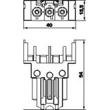 BTA-SKS S1 W, Adapter części gniazda