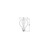 Lampa LED Vintage 1906 SMOKE 95 3,4W/818 E27