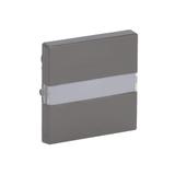 PURE Klawisz z polem opisowym Z pryzmatem do równomiernego podświetlenia opisu stal szlachetna