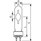 MASTERC CDM-T 250W/942 G12 1CT/12 Lampa wyładowcza