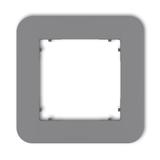 MINI Ramka uniwersalna pojedyncza zaokrąglona z tworzywa szary mat