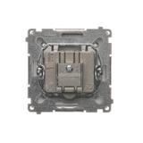 Simon Basic Gniazdo antenowe R-TV końcowe separowane 1x wejście: 5–862 MHz stal inox