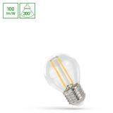 ŻARÓWKA LED KULKA E-27 230V 1W COG WW CLEAR SPECTRUM
