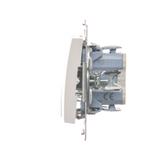 Simon 54 Łącznik świecznikowy do wersji IP44 10A 250V szybkozłączka biały *Posiada wkładkę uszczelniającą pod klawisze DU1W DW5B.01/11 KONTAKT