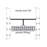 przewód taśmowy 2x753/20-bieg. 2m
