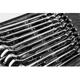 Klucze płasko-oczkowe 6-19 mm, zestaw 14 szt., wkładka