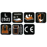 Bezrękawnik roboczy, dwustronny, jedna strona odblaskowa, rozmiar L/52