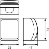 VW-Koala Łącznik dzwonek n/t IP44 biały VW 155-01 61.341 OPATÓWEK