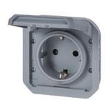 NOWE PLEXO - GN. SCHUKO 2P+Z ZACISKI ŚRUBOWE MECHANIZM 16A-250V SZARE 069571L LEGRAND