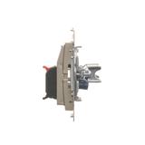 Simon 54 Gniazdo głośnikowe 2-krotne Przekrój przewodów dla wejścia i wyjścia 25 mm2 złoty mat