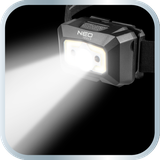 Latarka czołowa akumulatorowa USB 250 lm COB LED + czujnik ruchu