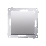 Simon 54 Przycisk pojedynczy zwierny bez piktogramu 16A z. śrub. srebrny mat