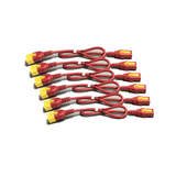 Zestaw kabli zasilających (6 szt.), z blokadą, z C13 na C14, 1,2 m, czerwony