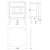 Puszka podtynkowa Pp/t-(96x96x62) 11.3 OPATÓWEK