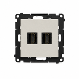 Simon 55 Gniazdo HDMI podwójne kaszmirowy TGHDMI2.01/142