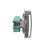 Simon Basic Gniazdo wtyczkowe z uziemieniem bryzgoszczelne IP44 16A 250V zaciski śrubowe. Klapka transparentna stal inox BMGZ1B.01/21A BMGZ1B.01/21a KONTAKT