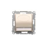 Simon 54 Oprawa oświetleniowa LED 14V DC 0.56 W białe zimne 5900 K złoty mat