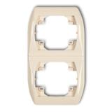 TREND Ramka pionowa podwójna beżowa