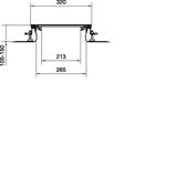 tehalit.BK Kanał współpoziomy boczna folia ochronna BKFD 300x(105-150)mm stal BKFD300105 HAGER