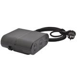 INCARA: LINK'ON - 4X2P+Z / 2XUSB A+C / ZŁĄCZE WIELAND - 2,5 M-CZARNY, Legrand