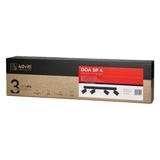 DOA SP 4 oprawa ścienno-sufitowa GU10 max. 4x50W IP20 czarna AD-OP-6248BGU10 ORNO