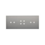 Simon 54 Touch Panel dotykowy S54 Touch 3 moduły 2 pola dotykowe poziome + 4 pola dotykowe + 2 pola dotykowe poziome srebrna mgła DSTR3242/71 KONTAKT