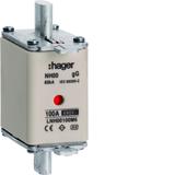 Wkładka bezp. nożowa NH00 wsk.podw. uchwyt nieiz. gG 100A 690VAC LNH00100M6 HAGER