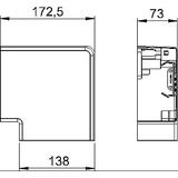 GK-FH70130LGR, Naroże płaskie