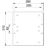 PŁYTKA URZĄDZENIA 310X280X3 FT
