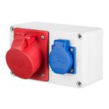 RS 2P+Z, 3P+N+Z 32A  IP 44 szara