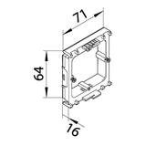 tehalit.WA Puszka inst. montaż kraw ramki tehalit do gn teleinf/antracyten PA bezhal GLT1511 HAGER
