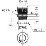 V-TEC PG48+ LGR, Dławik kablowy