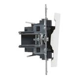 SUNO - Przycisk pojedynczy - 6 A - 250 V~ - zaciski automatyczne, Biały, Legrand