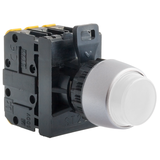 PRZYCISK WYSTAJĄCY PODŚW BIAŁY 1 ROZ PIERŚCIEŃ NIKLOWANY