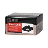 SORMUS S ramka dekoracyjna oprawy punktowej MR16/GU10 max 50W regulowana kwadrat czarna AD-OD-6168/B