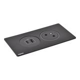 INCARA: DISQ'IN - 2P+Z / USB A+C - 2,0 M-CZARNY, Legrand
