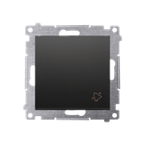 Simon 54 Przycisk „dzwonek” 16A z. śrub. czarny