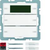 BERKER Q.1/Q.3 Przycisk podwójny z regulatorem temperatury i wyświetlaczem biały aksamit 75662729 HA