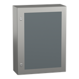 Spacial Obudowa wisząca ze stali nierdzewnej S3X IP66 304L drzwi transparentne 800x 600x250mm