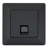 Valena Life - Gniazdo 1Xrj 45 Kat. 6 Utp Czarne 756342 LEGRAND