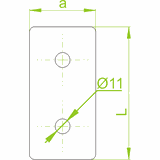 LCP1 Łącznik ceownika 6,0 mm