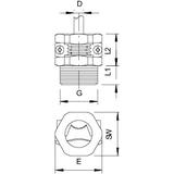 107/Z, TULEJA GWINTOWANA DOCISK.PG16 PO