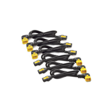 Zestaw kabli zasilających (6 szt.), z blokadą, z C13 na C14 (90 stopni), 0,6 m